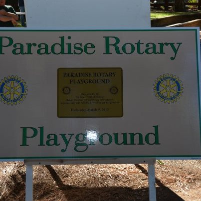 Playground sign